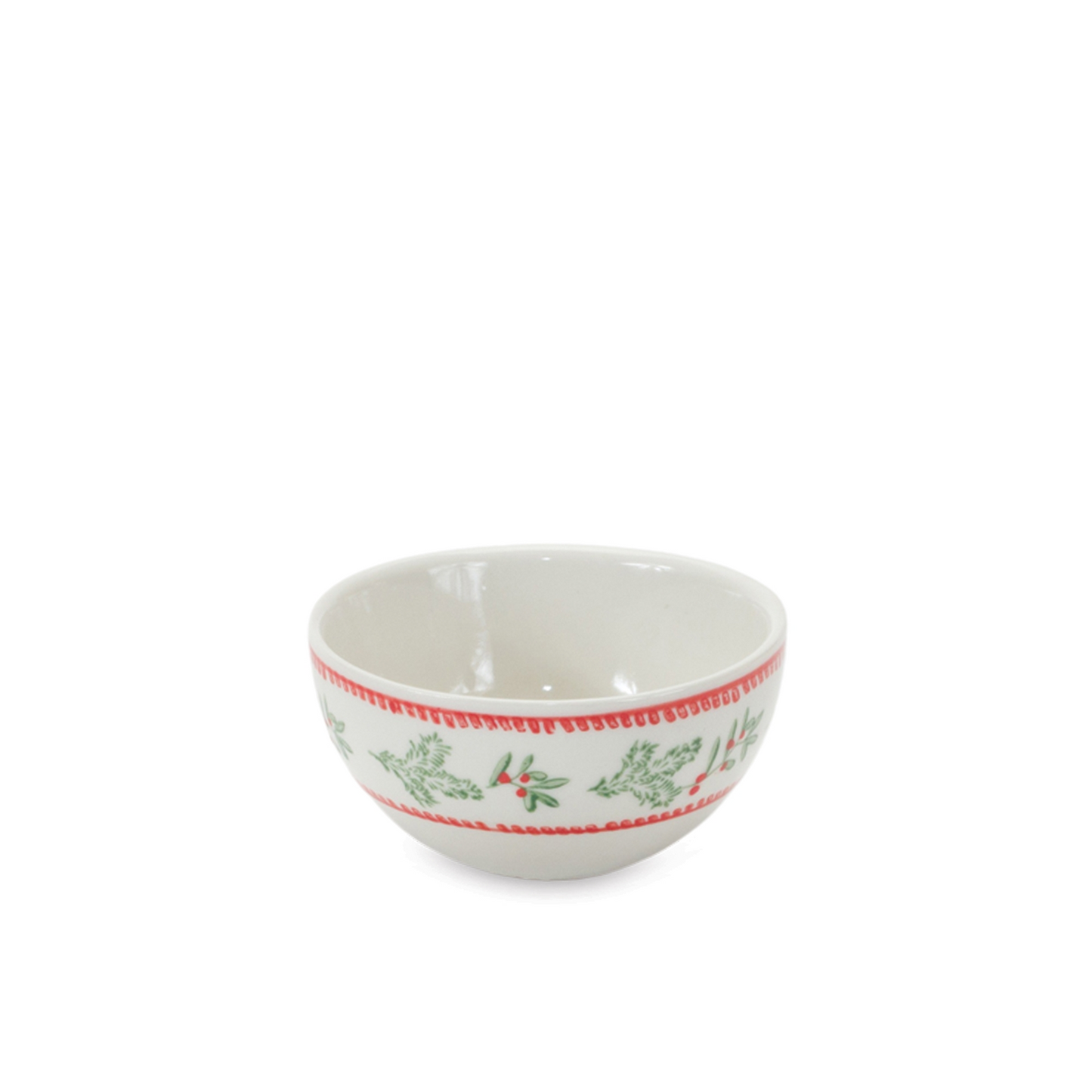 Stoneware Mistletoe Bowl (Set of 3) -Ship Only