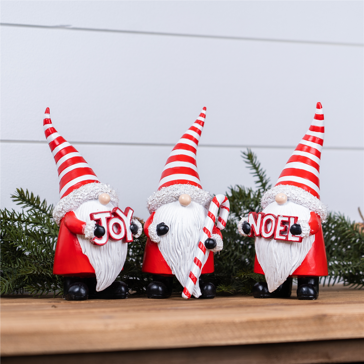 Gnome (Set of 3) 7.25”H Resin -Ship Only