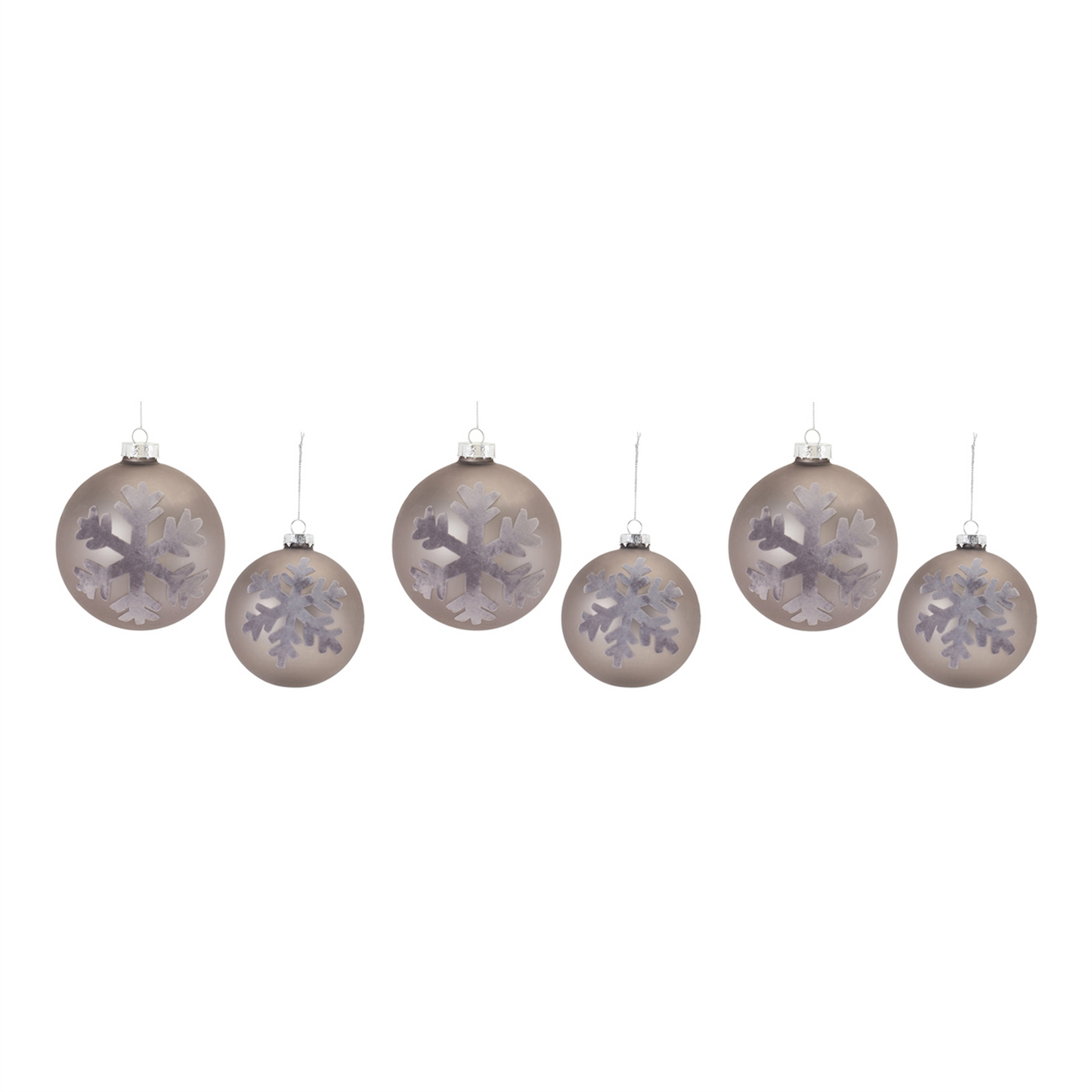 Snowflake Ball Ornament (Set of 6) -Ship Only