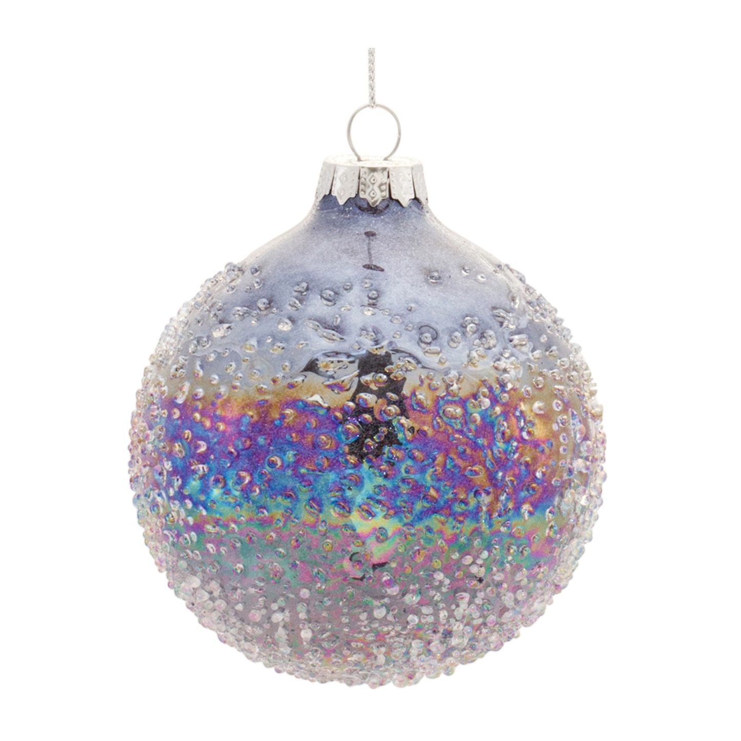 Irredescent Glass Ball Ornament (Set of 12) -Ship Only