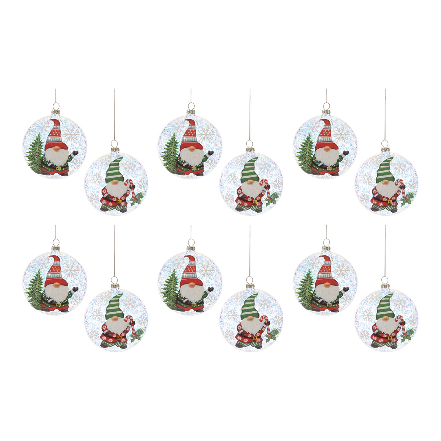 Gnome Ball Ornament (Set of 12) -Ship Only