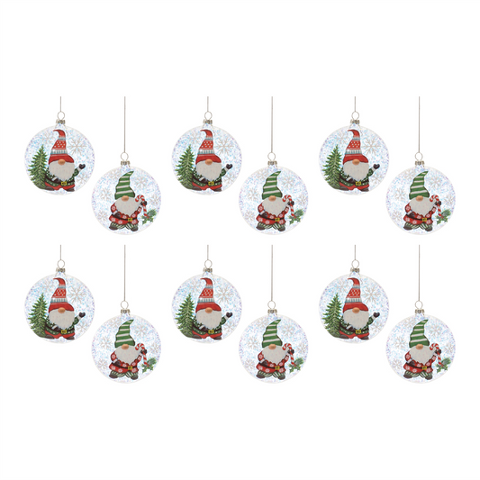 Gnome Ball Ornament (Set of 12) -Ship Only