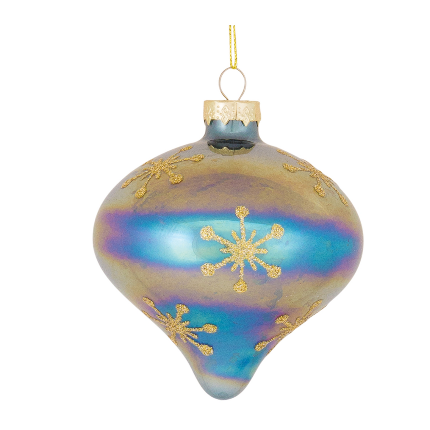 Irredescent Glass Snowflake Ornament (Set of 6) -Ship Only