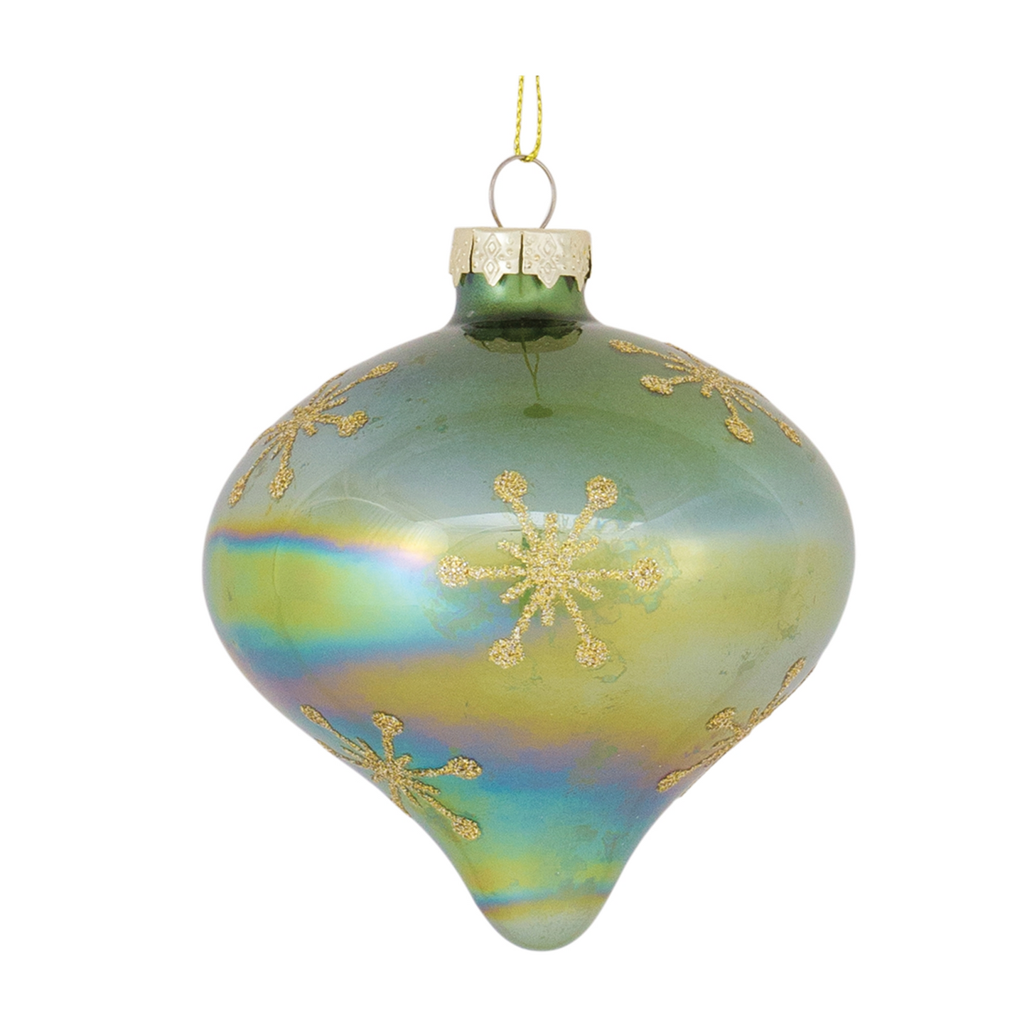 Irredescent Glass Snowflake Ornament (Set of 6) -Ship Only