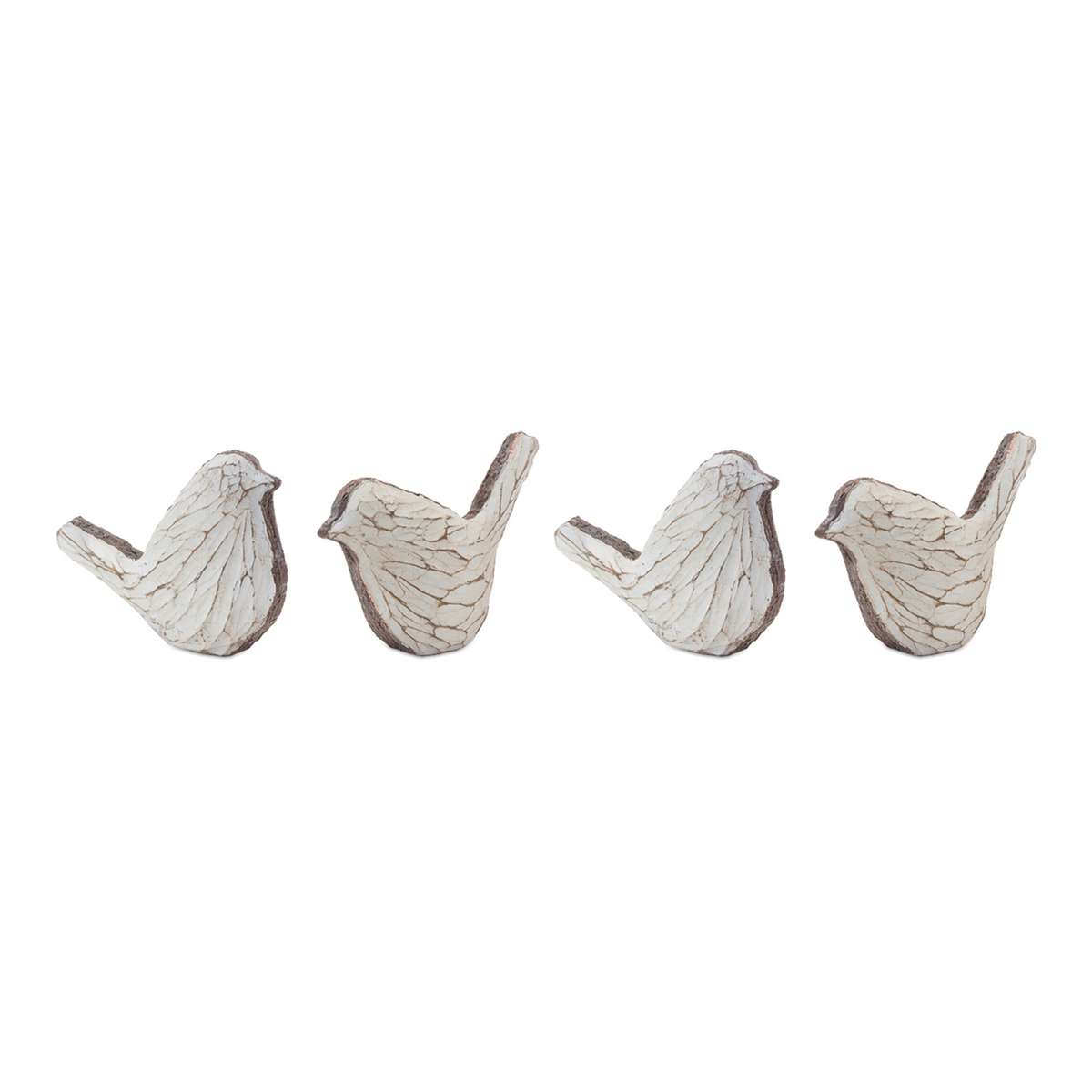 Carved Bird Figurine (Set of 4) -Ship Only