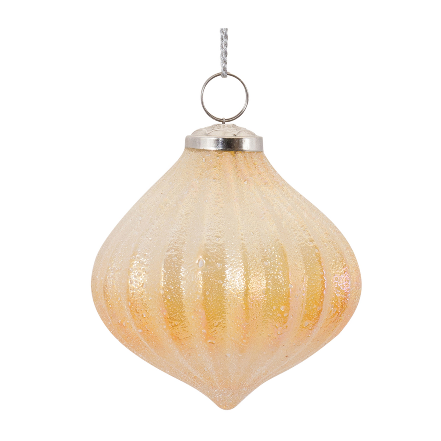 Ribbed Glass Ornament (Set of 6) -Ship Only