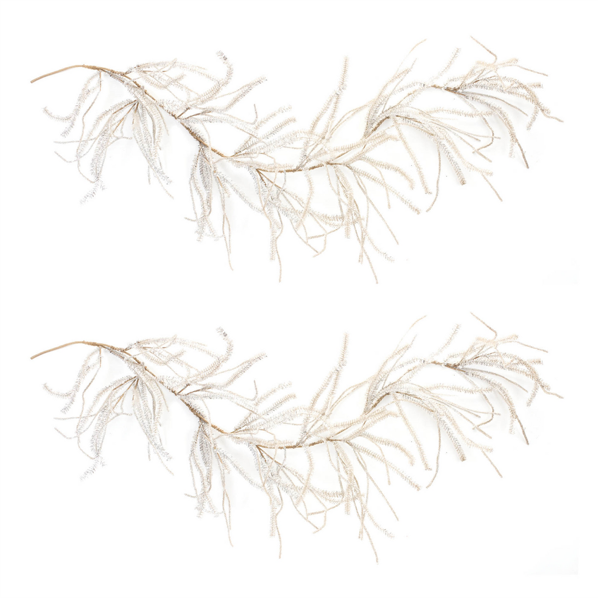 Glittered Pine Garland (Set of 2) -Ship Only