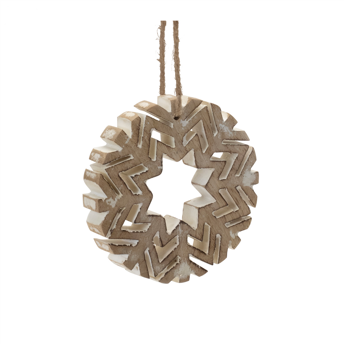 Cut-Out Wood Snowflake Ornament (Set of 12) -Ship Only