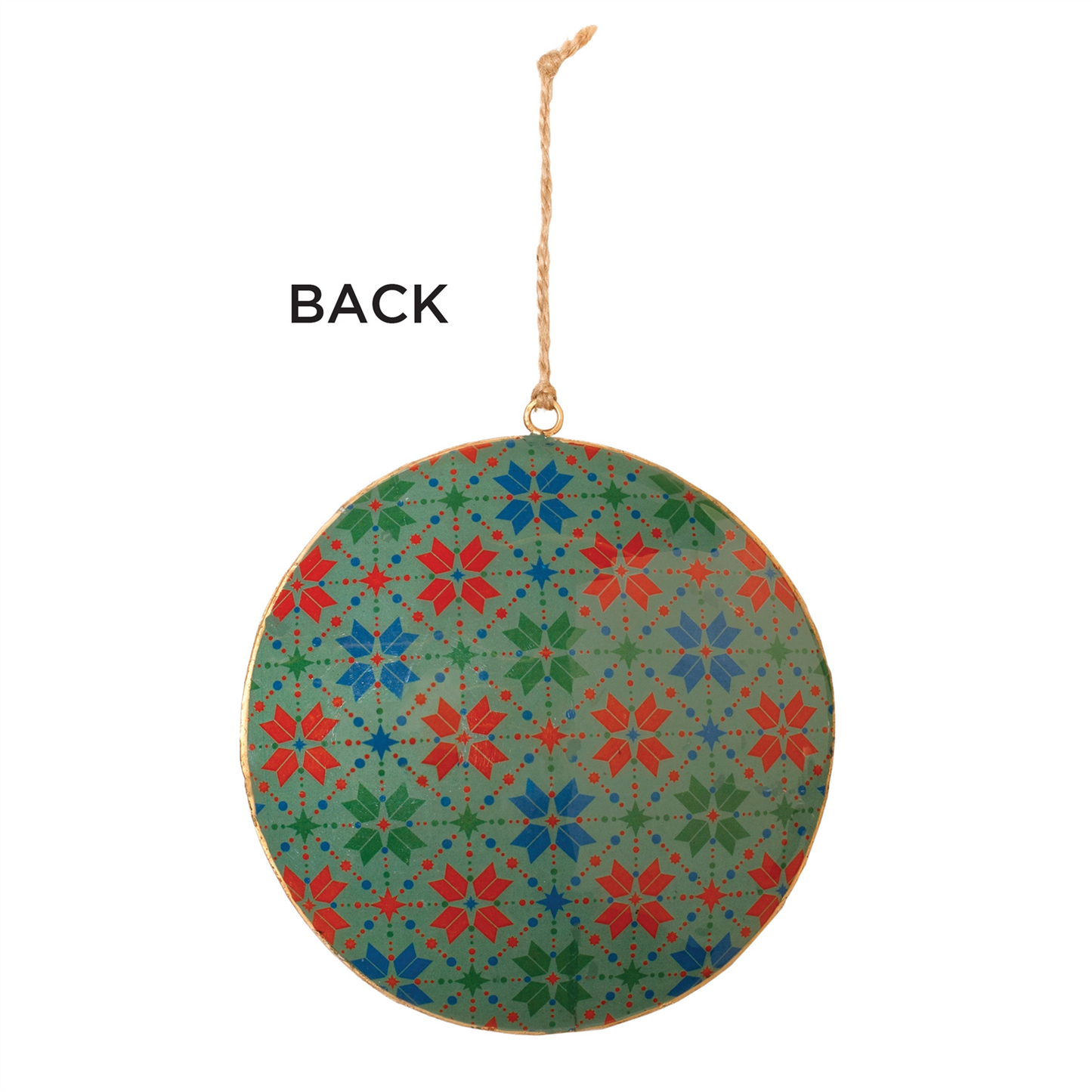 Metal Snowboard Forest Disc Ornament (Set of 6) -Ship Only