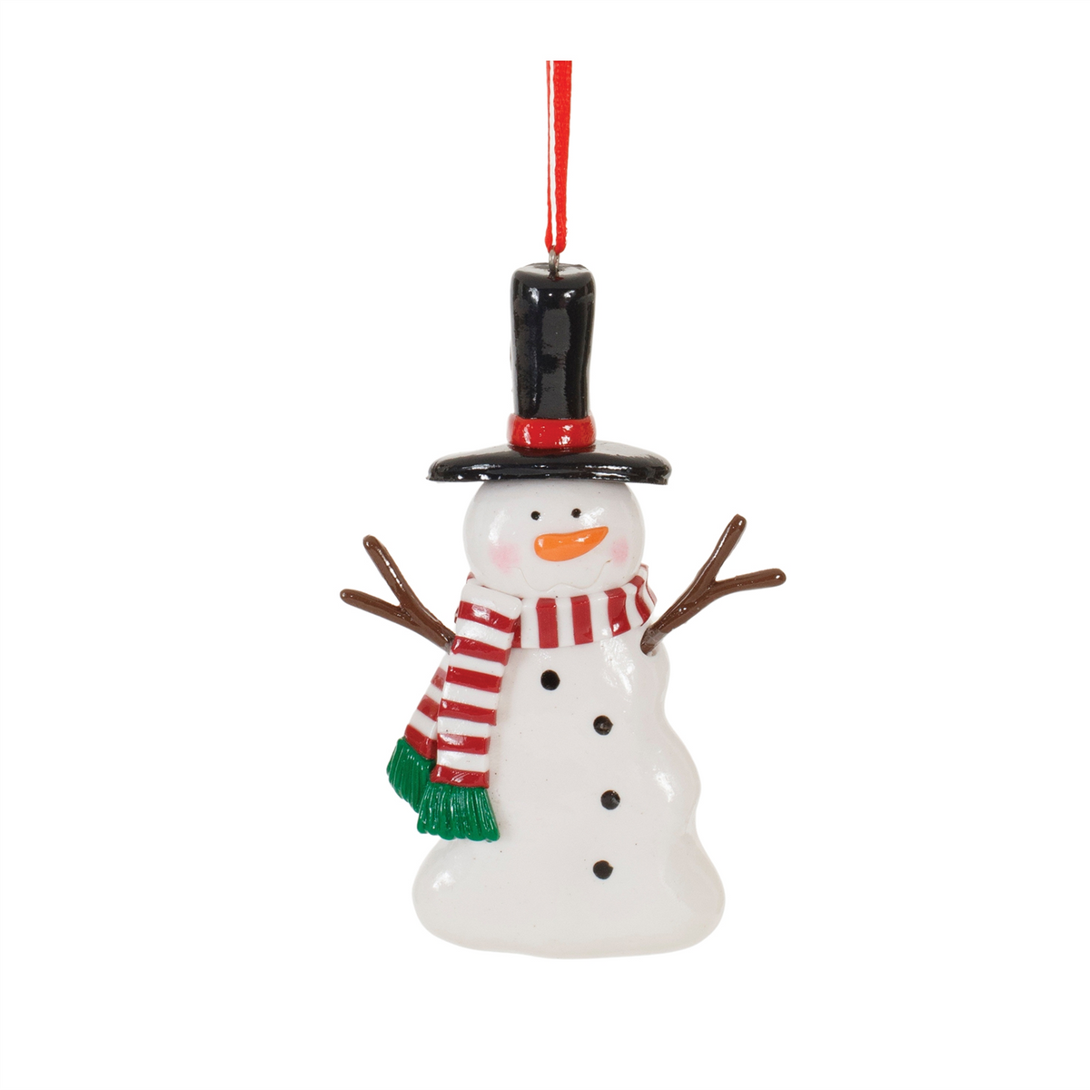 Snowman Ornament (Set of 24) 3"H, 4"H, 4.25"H Clay Dough -Ship Only