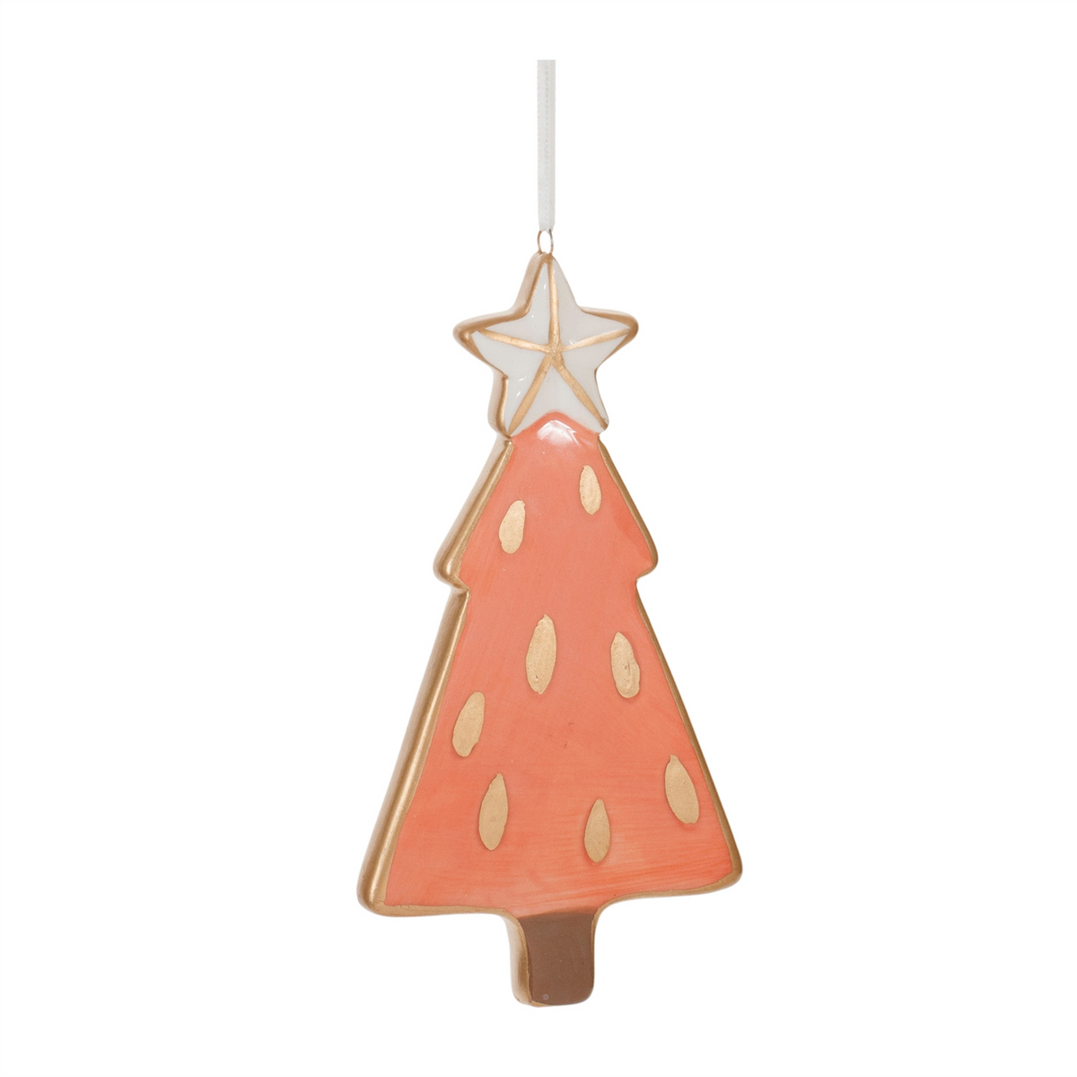 Ceramic Pine Tree Ornament (Set of 6) -Ship Only