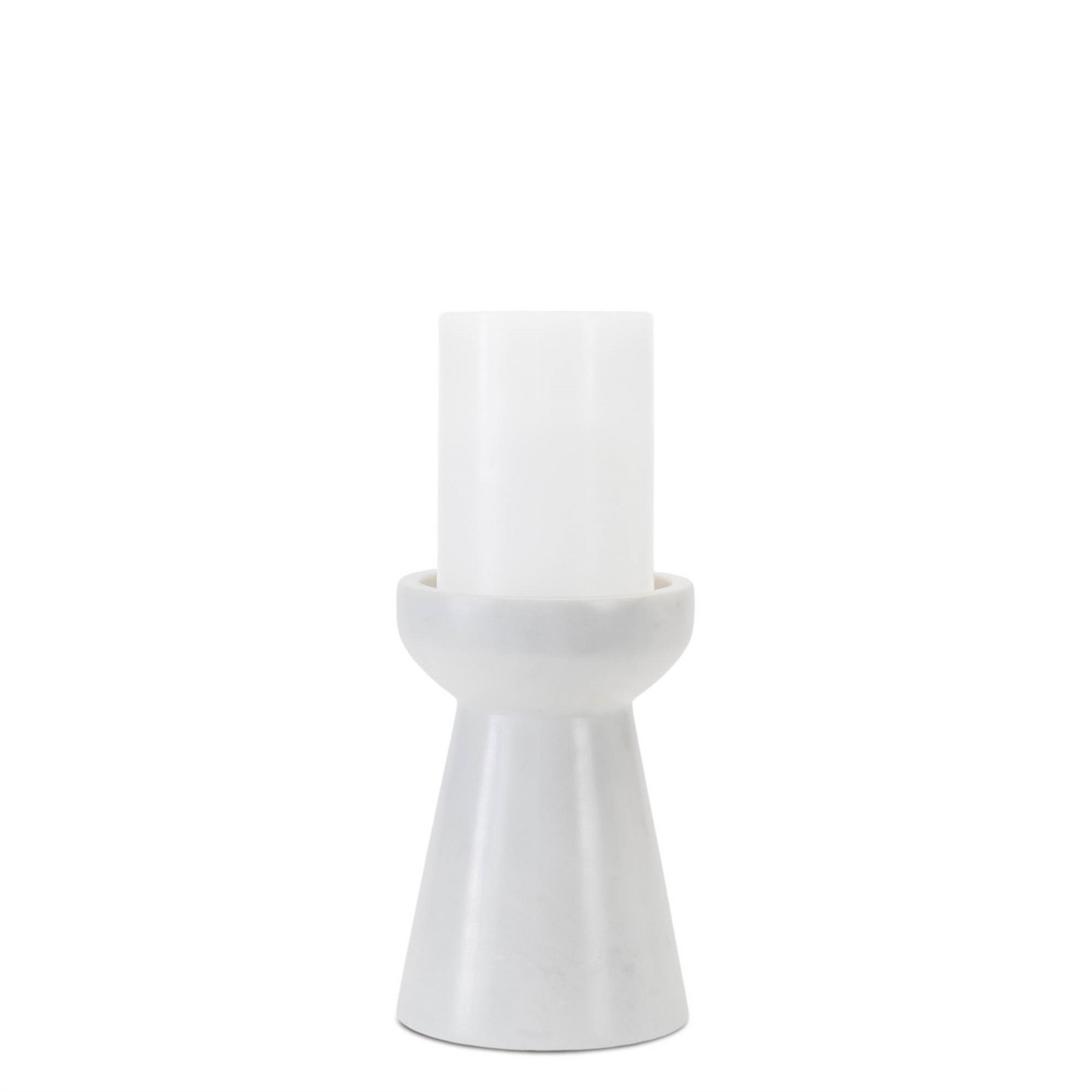 Modern Marble Candle Holder (Set of 2) -Ship Only
