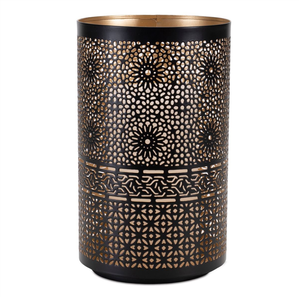 Mandala Punched Metal Candle Holder (Set of 2) -Ship Only