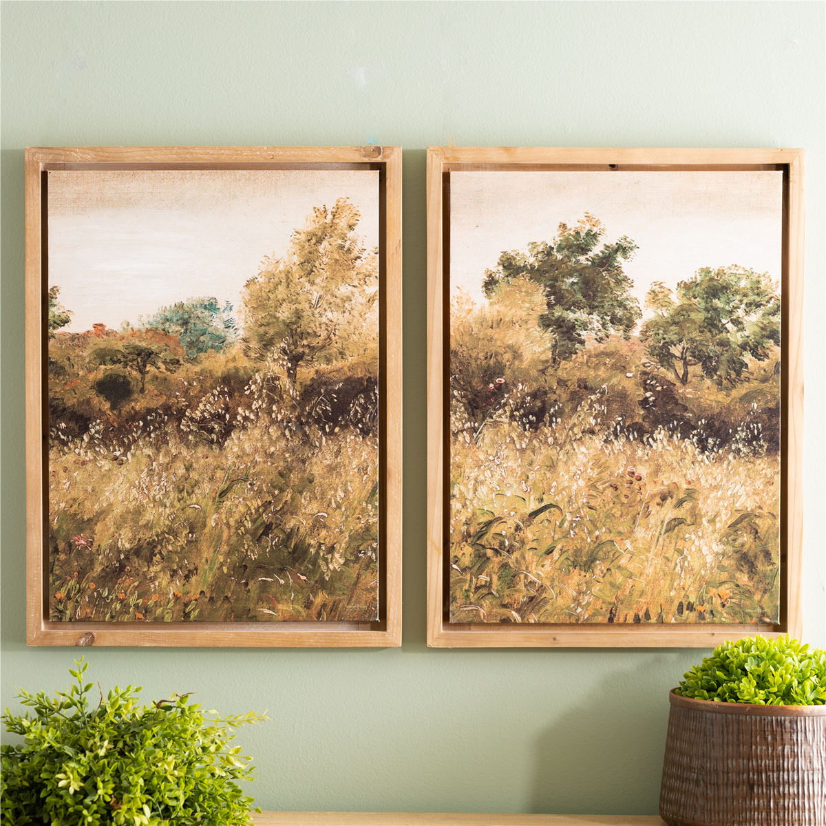 Framed Landscape Canvas Art (Set of 2) -Ship Only