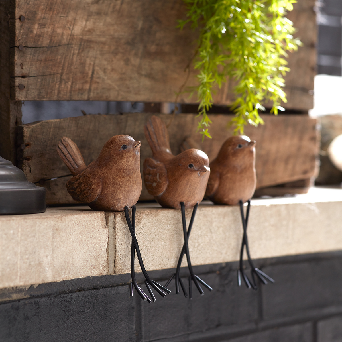 Etched Bird Shelf Sitter (Set of 6) -Ship Only