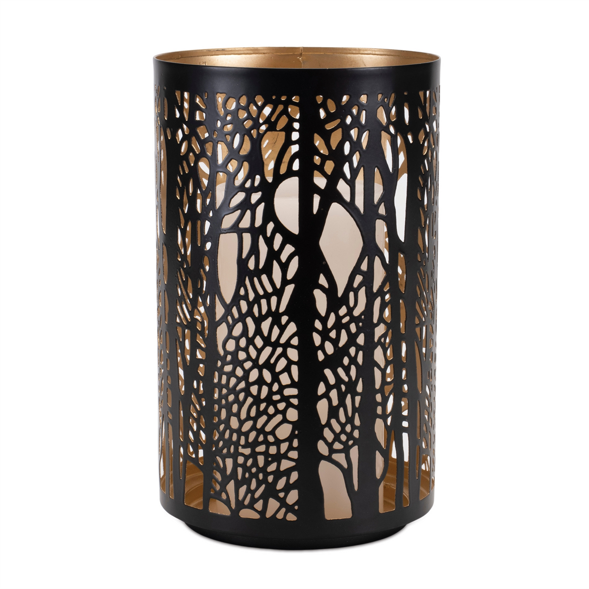 Forest Trees Punched Metal Candle Holder (Set of 2) -Ship Only