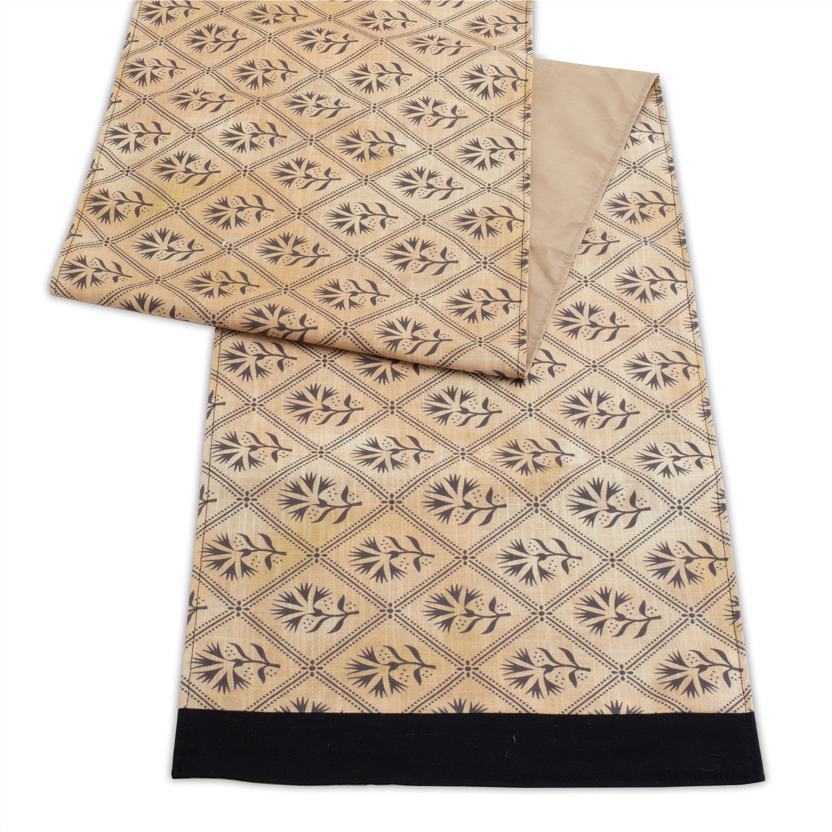 Geometric Floral Patterned Table Runner (Set of 2) -Ship Only