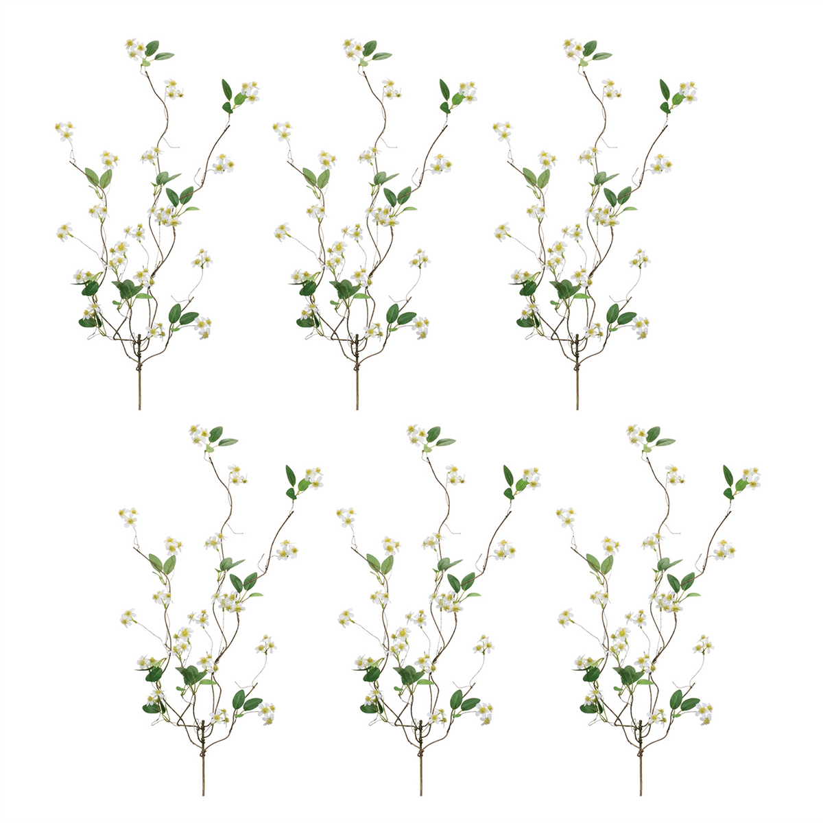 Mini Floral Twig Branch (Set of 6) -Ship Only