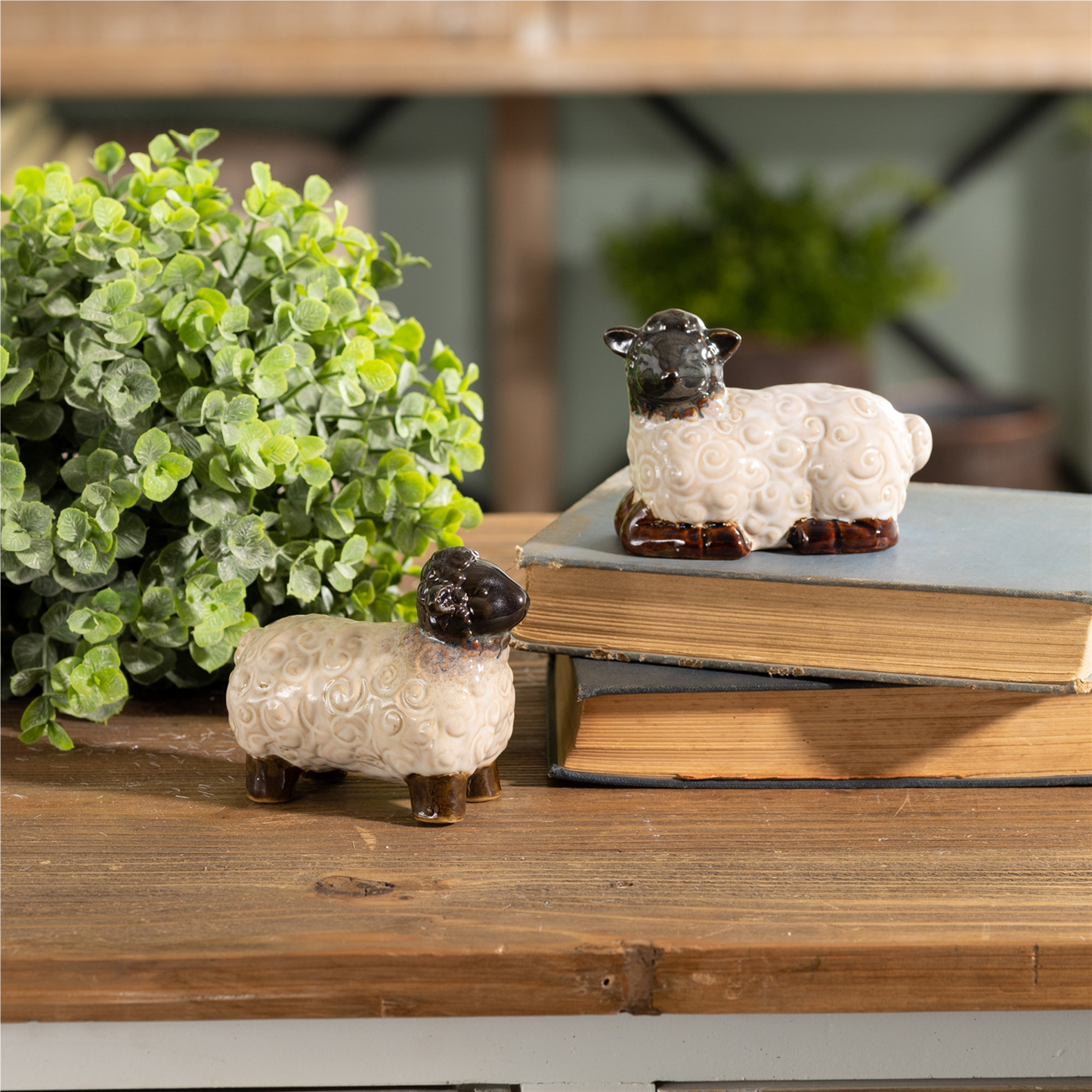 Mini Sheep Figurine (Set of 6) -Ship Only