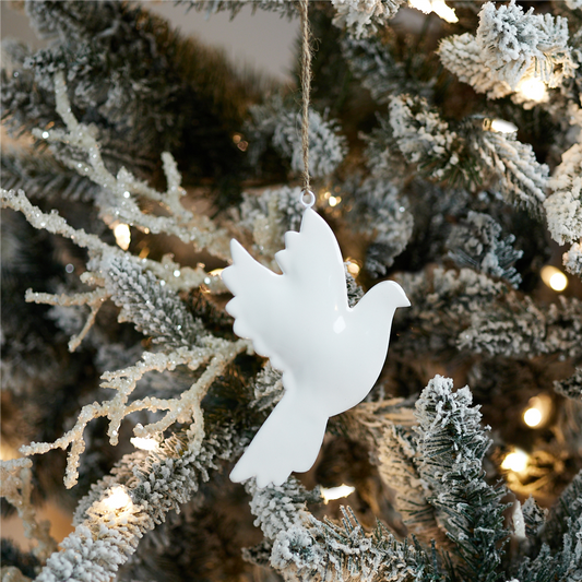 Dove Ornament (Set of 6) 6.5”H Iron -Ship Only