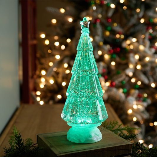 Green LED Christmas Tree 12"H -Ship Only