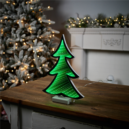 Green Pine Tree Ekkolight 11.75"H -Ship Only