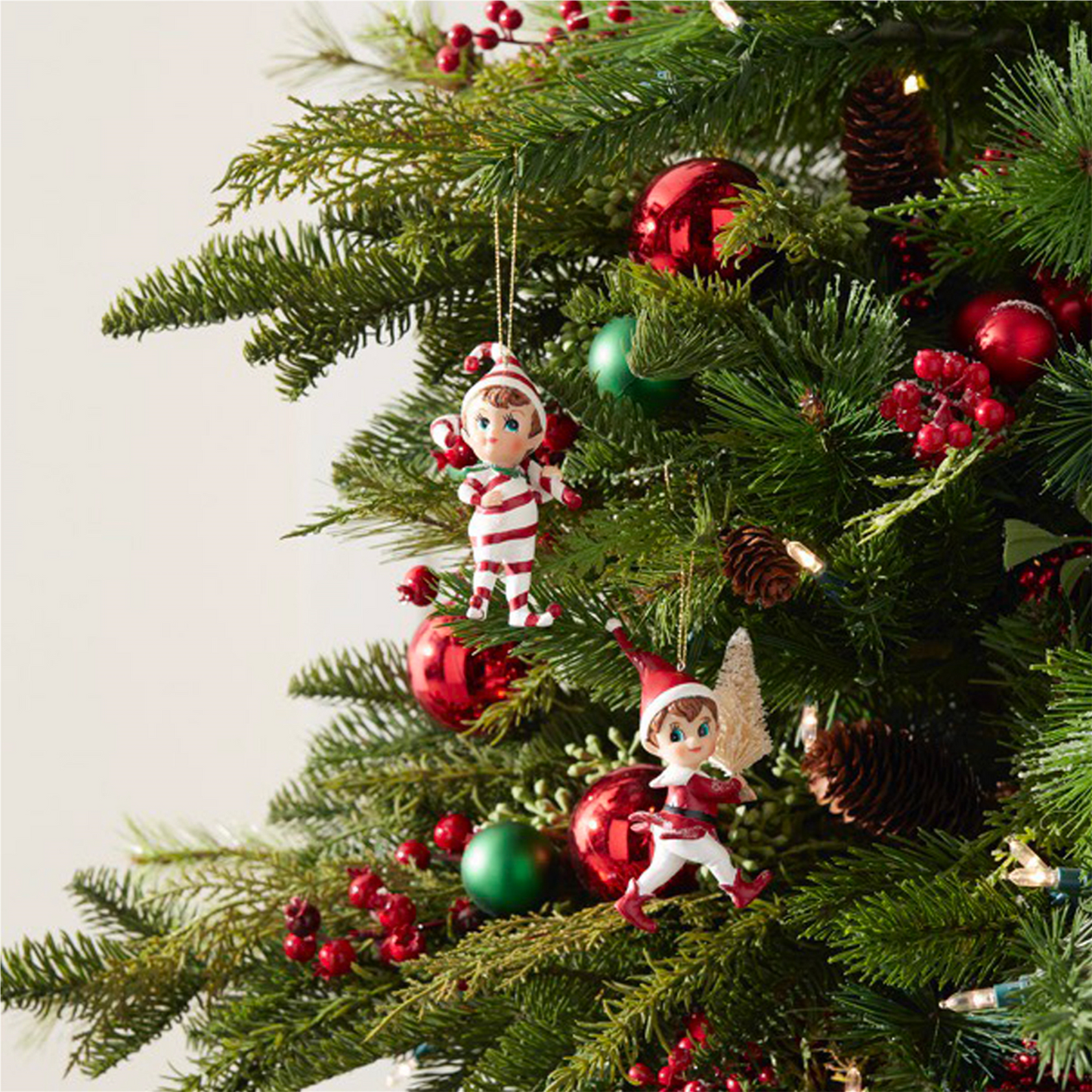 Santa's Jolly Elf Ornament (Set of 12)