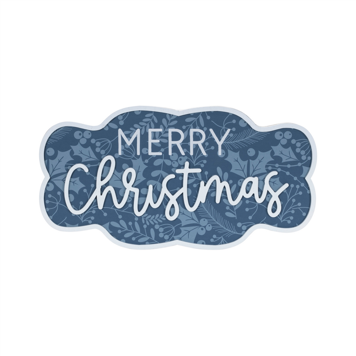 Wood Christmas Sentiment Sign (Set of 2)