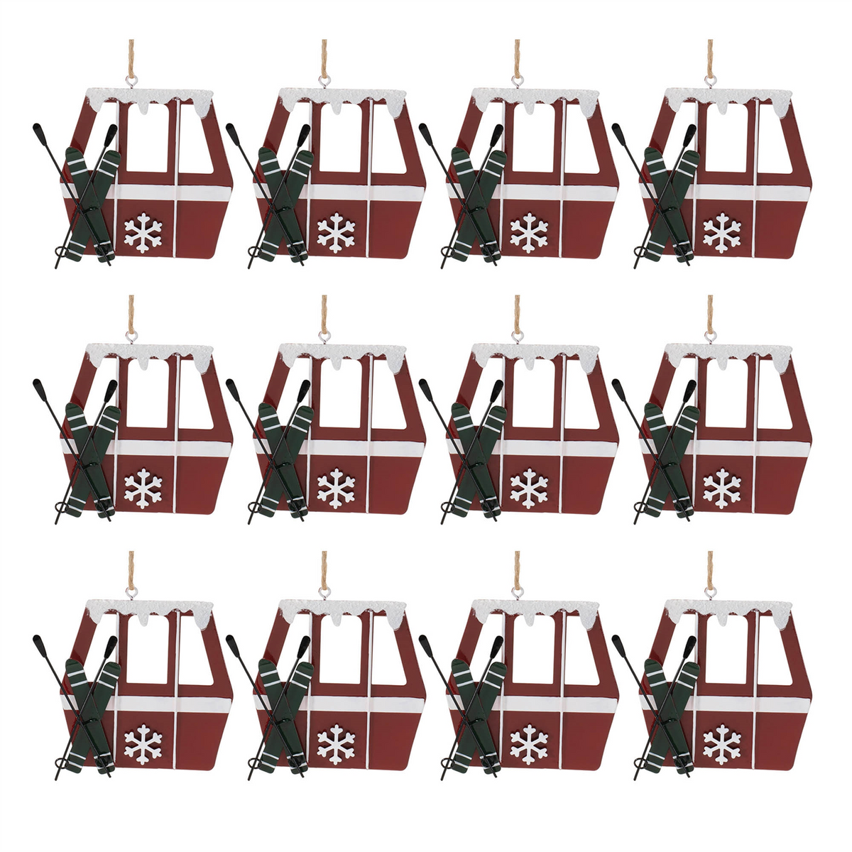 Metal Gondola Ornament (Set of 12) -Ship Only