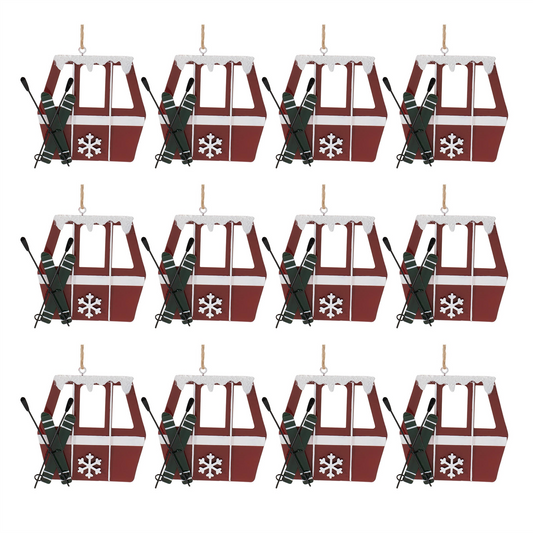 Metal Gondola Ornament (Set of 12) -Ship Only