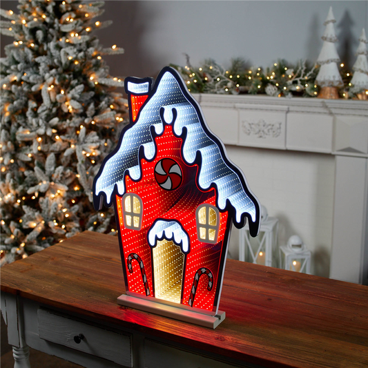 Pepperpint Gingerbread House Ekkolight 26"H -Ship Only