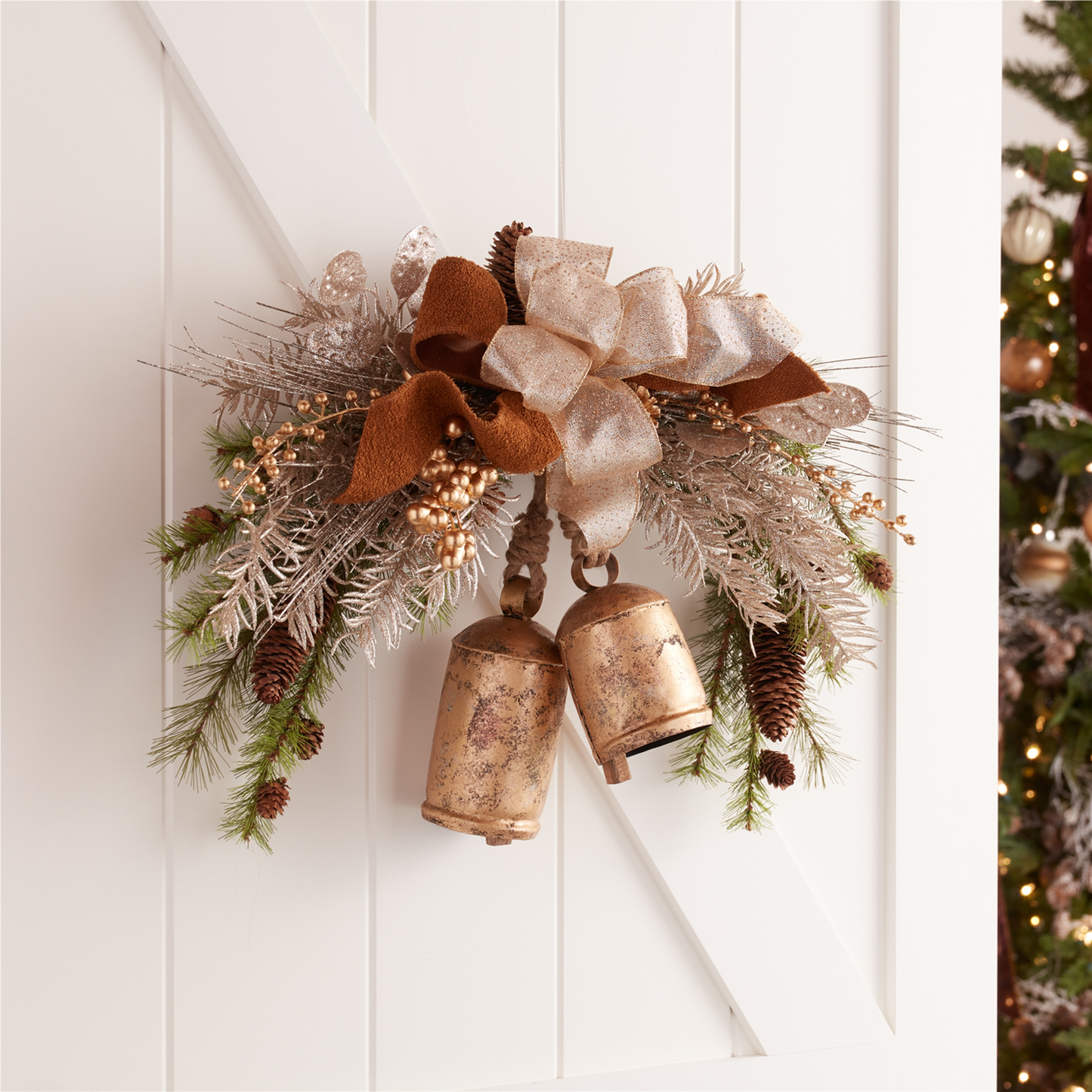 Distressed Metal Bell Ornament (Set of 2) -Ship Only