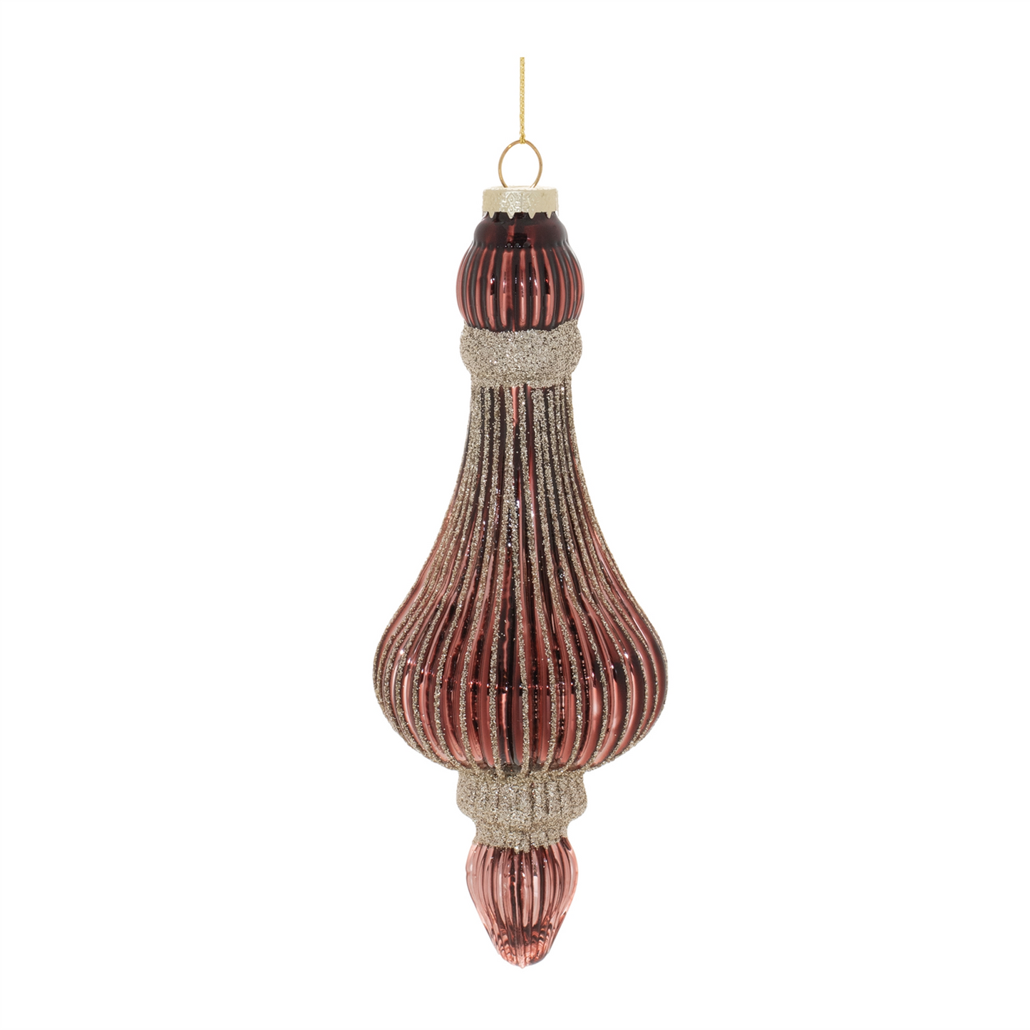Ornament (Set of 6) 7.5”H Glass
