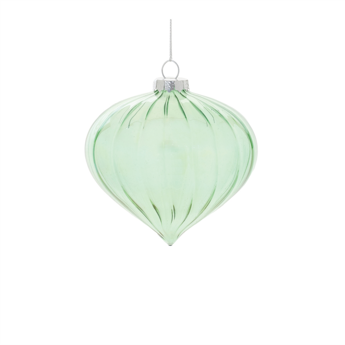 Ornament (Set of 6) 3.5"H, 4"D, 5.5"H Glass -Ship Only