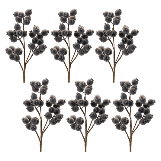 Beaded Berry Spray (Set of 6) -Ship Only