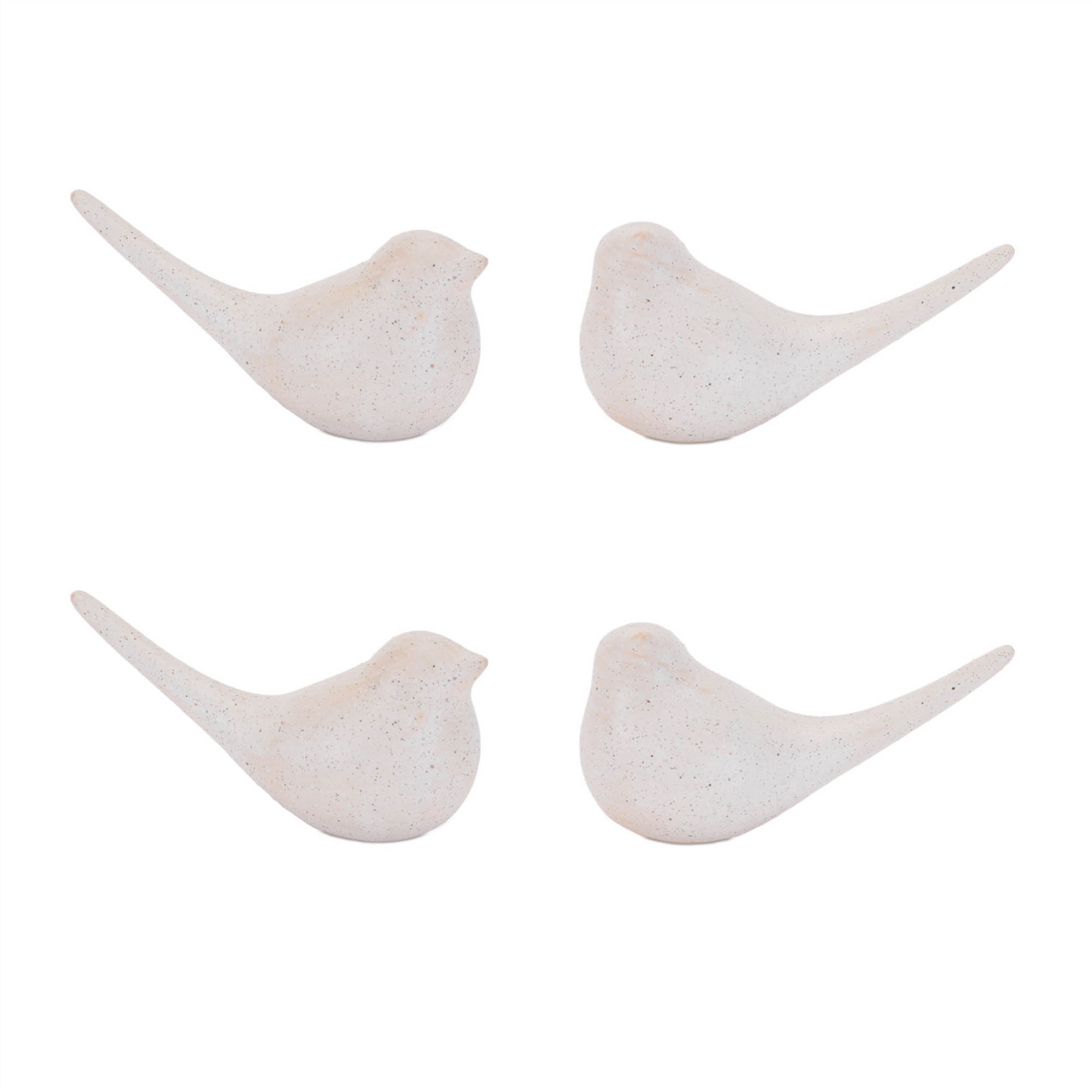 Ceramic Bird Figurine (Set of 4)