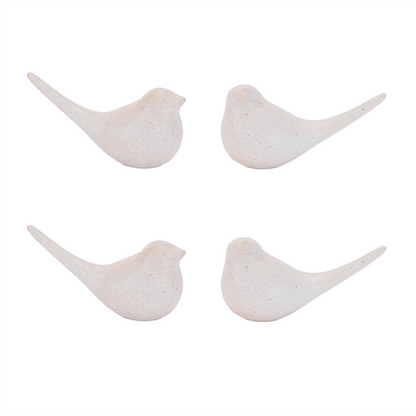 Ceramic Bird Figurine (Set of 4)