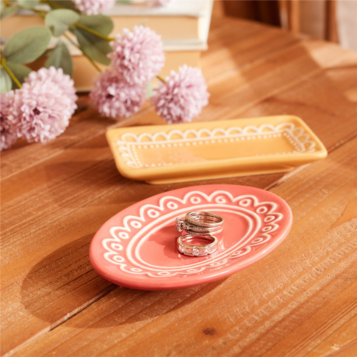 Trinket Dish (Set of 12) 6”L Ceramic -Ship Only