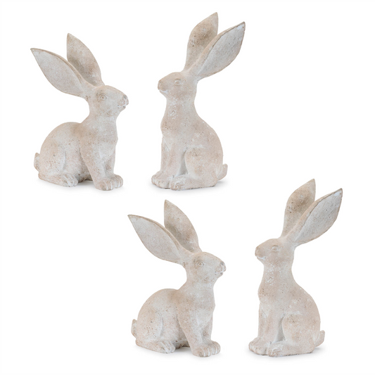 Long Ear Rabbit Figurine (Set of 4) -Ship Only