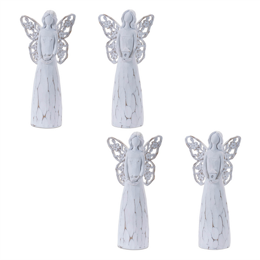 Butterfly Wing Angel Figurine (Set of 4) -Ship Only