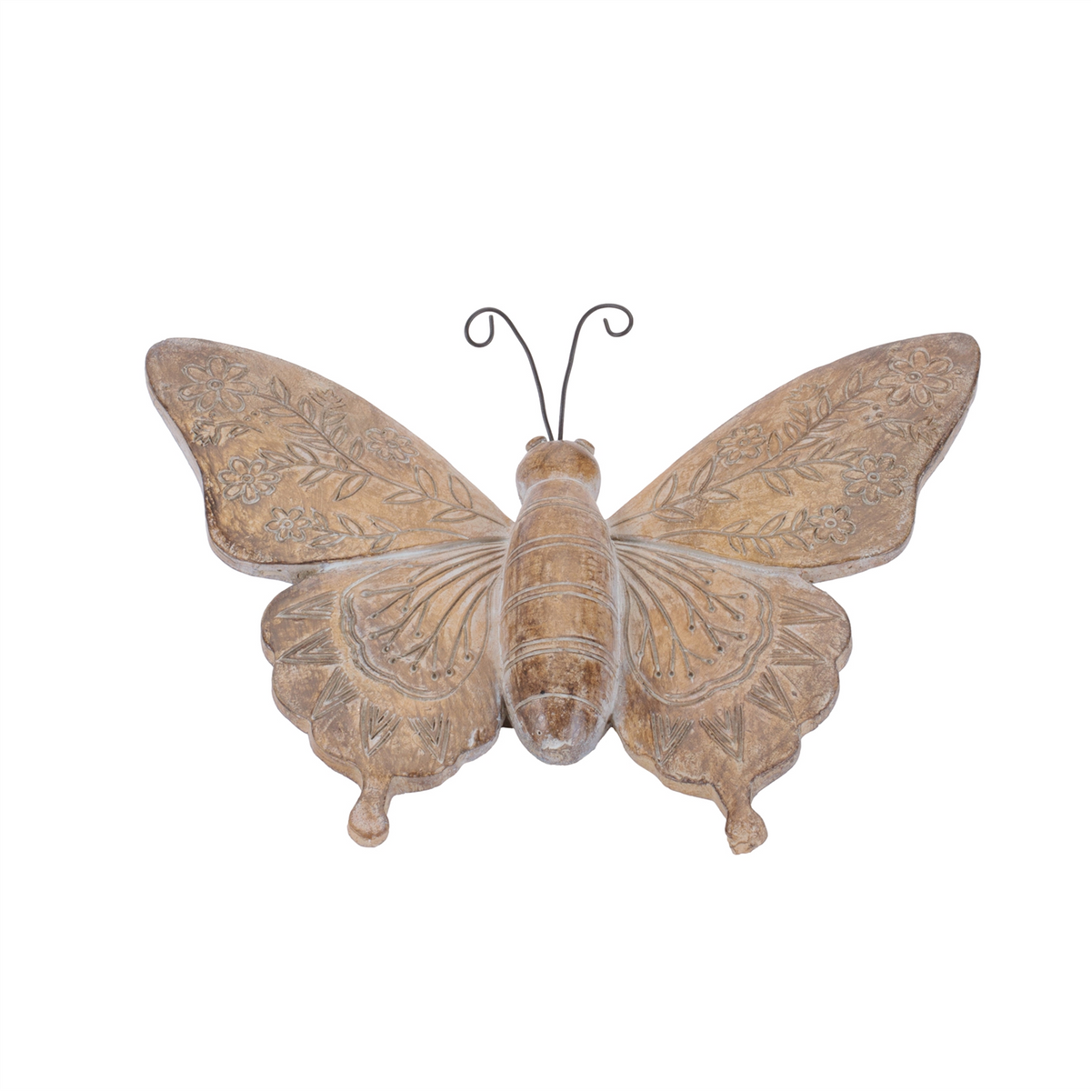 Floral Etched Insect Shelf Sitter (Set of 4) -Ship Only