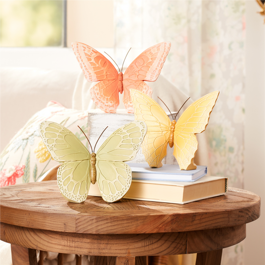 Colorful Butterfly Decor (Set of 3) -Ship Only