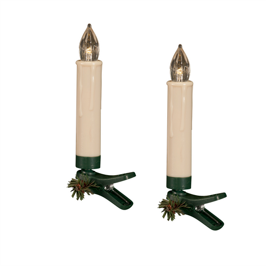 LED Clip on Taper Candle with Remote (Set of 24) -Ship Only