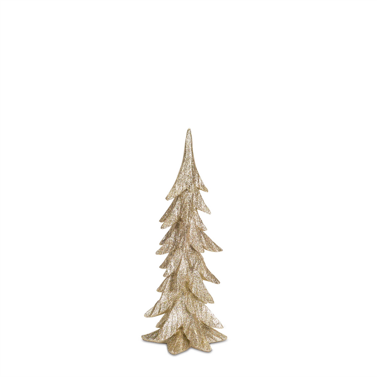 Gold Shimmer Tabletop Holiday Tree (Set of 3) -Ship Only