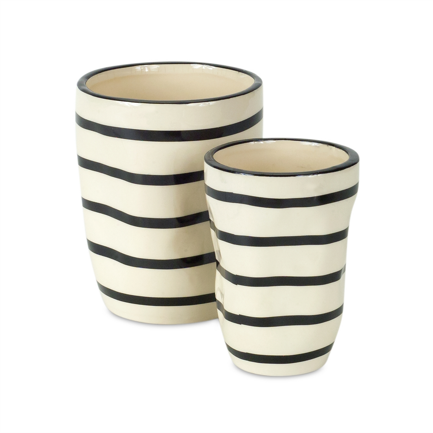 Wavy Patterned Planter or Vase (Set of 6) -Ship Only
