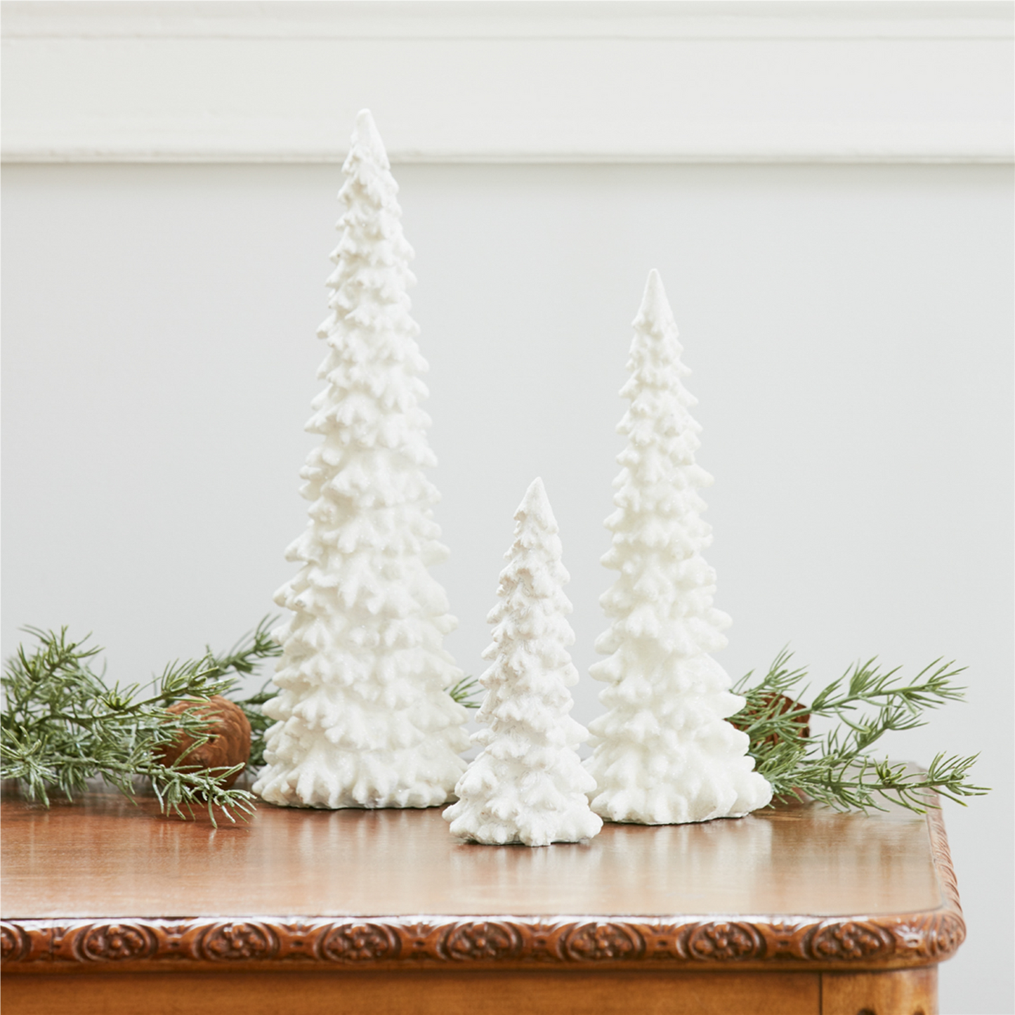 Off-White Tabletop Holiday Tree (Set of 6) -Ship Only