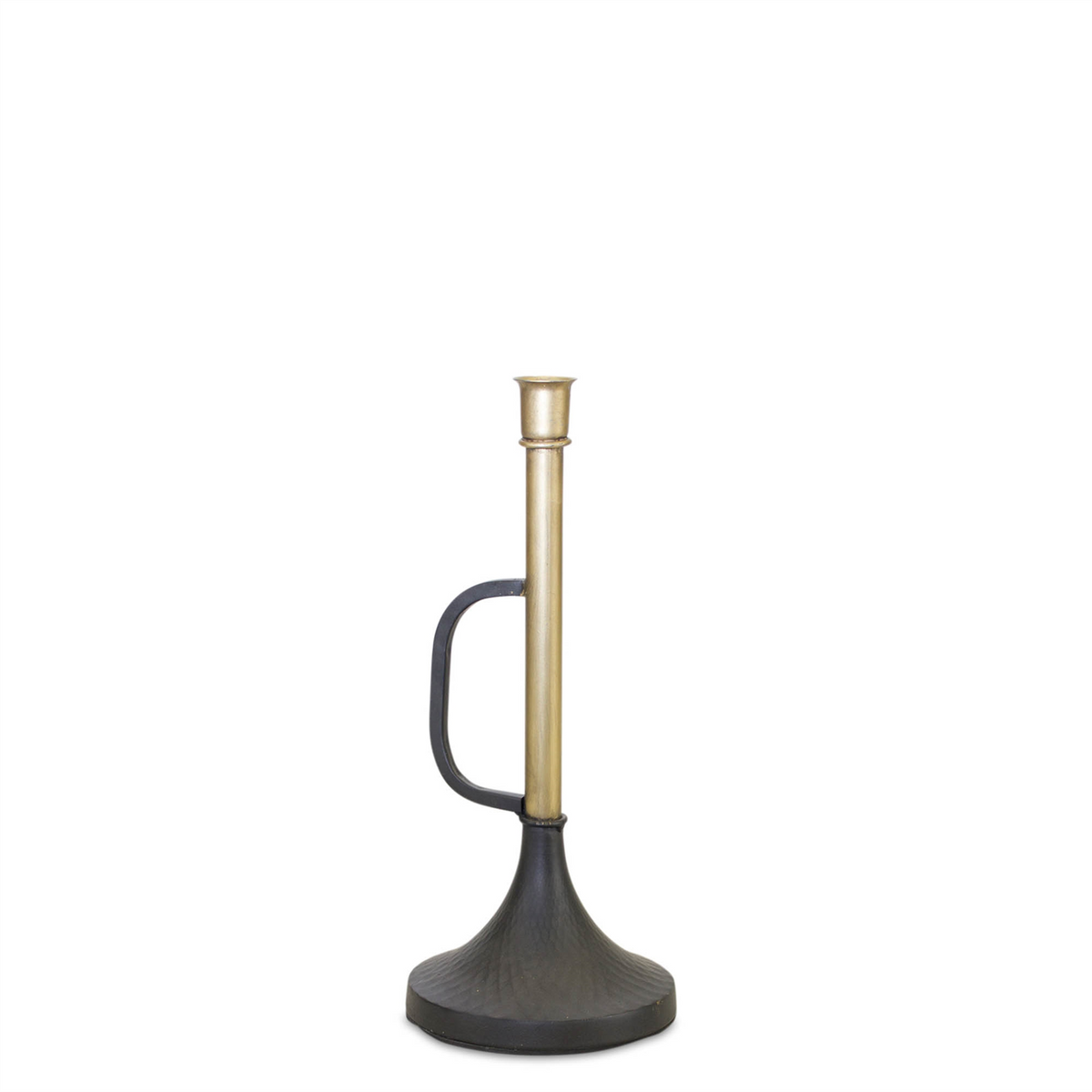 Metal Trumpet Taper Candle Holder (Set of 2) -Ship Only