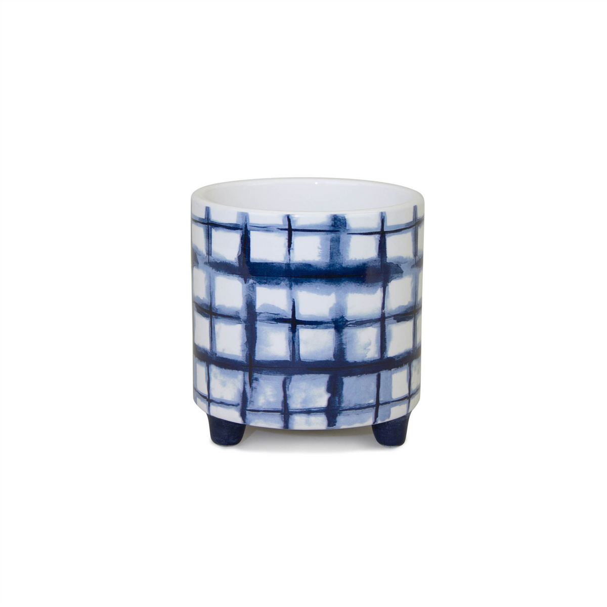 Tie-Dye Design Footed Planter (Set of 2) -Ship Only