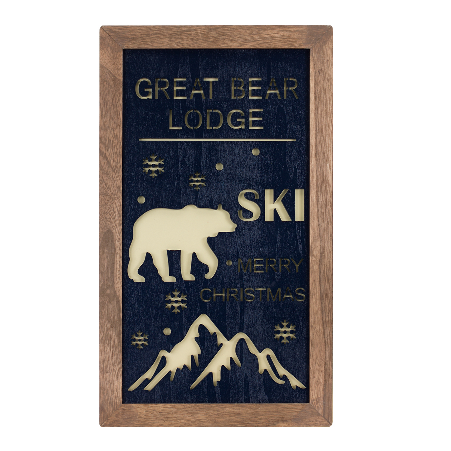 Ski Lodge Plaque Wall Art (Set of 3) -Ship Only
