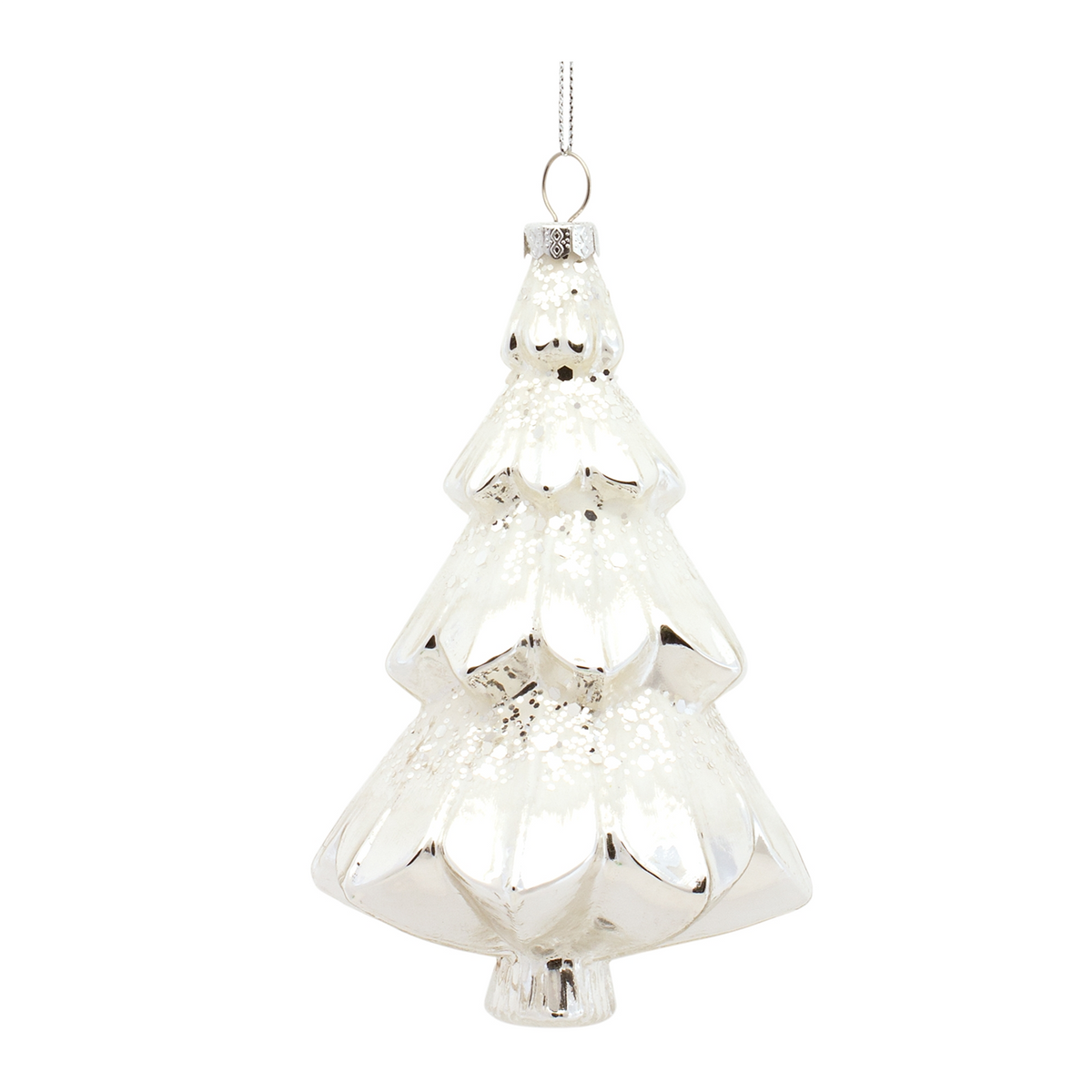 Tree Ornament (Set of 6) 5"H, 5.75"H Glass -Ship Only